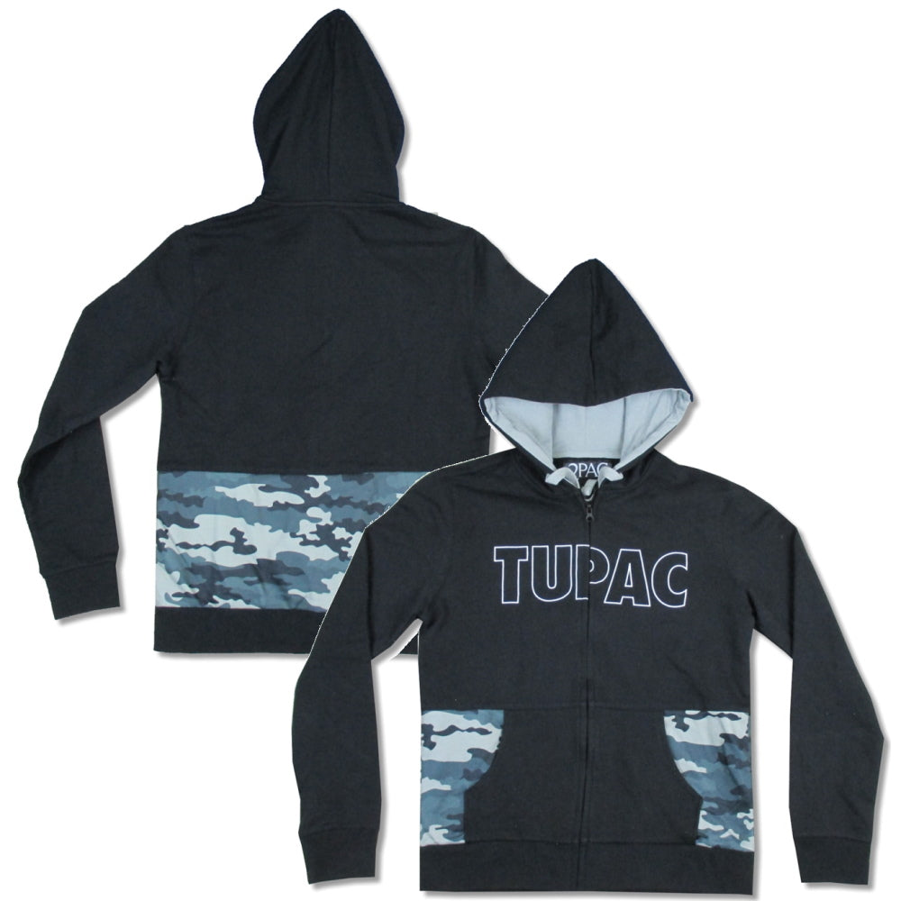 2PAC - (追悼30周年 ) - CAMO ZIP UP HOODED FLEECE 【限定品】